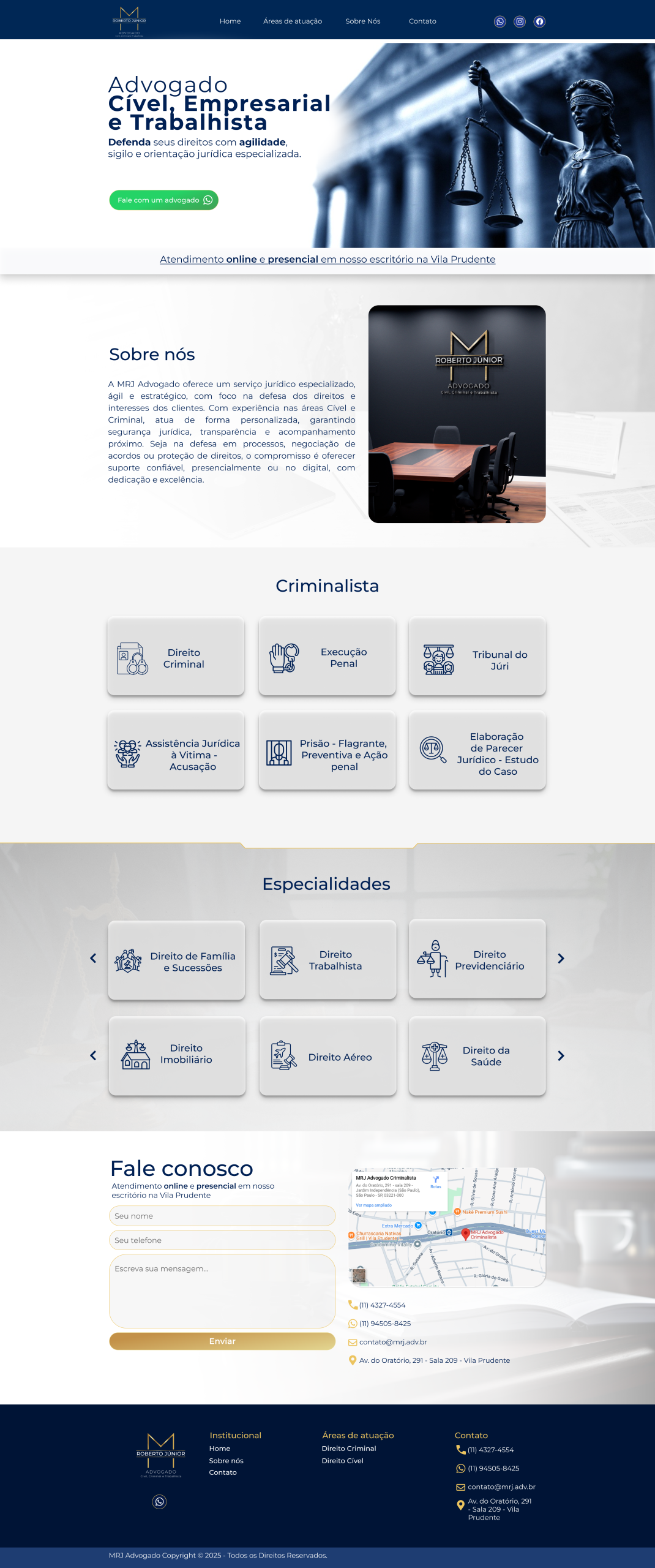 Preview do site