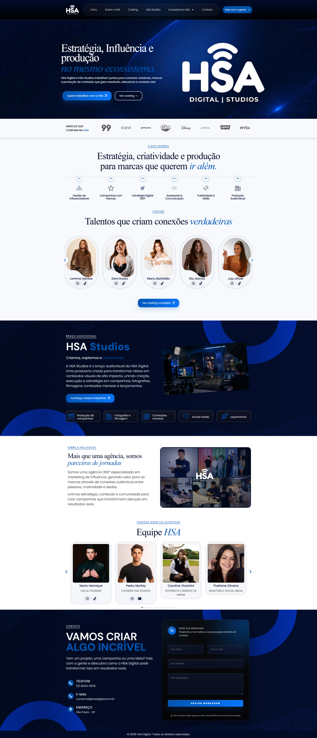 Preview do site