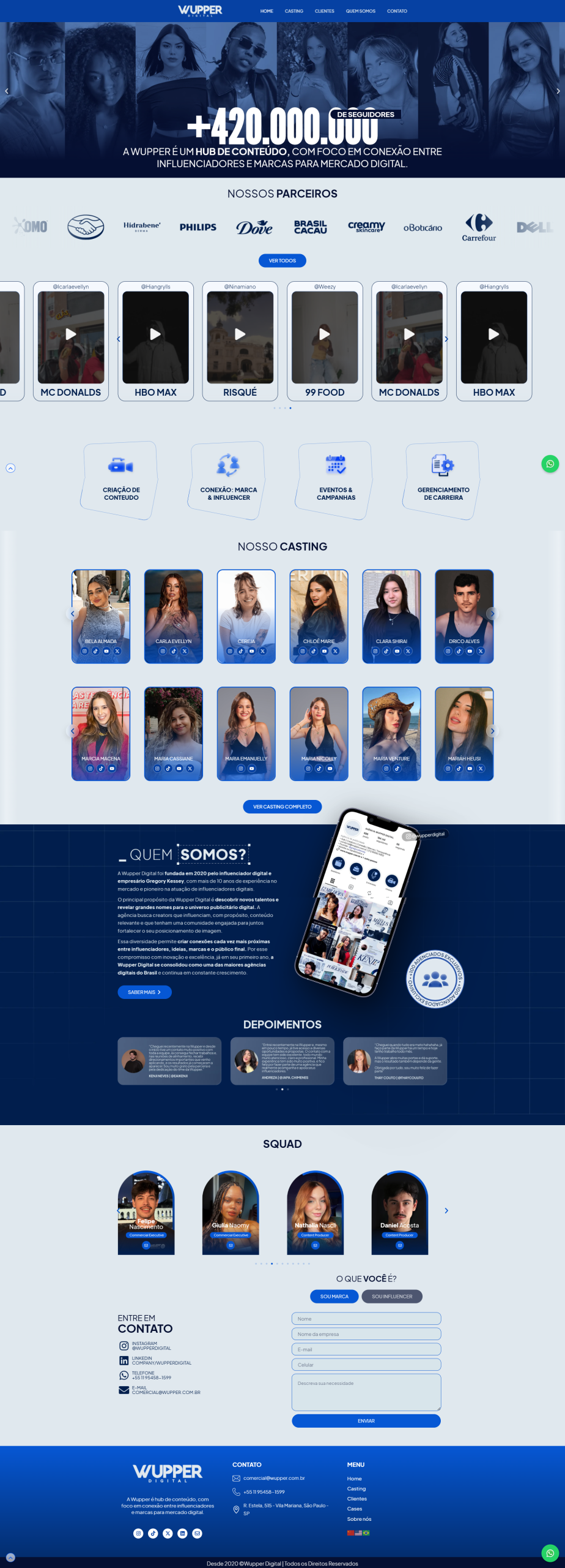 Preview do site